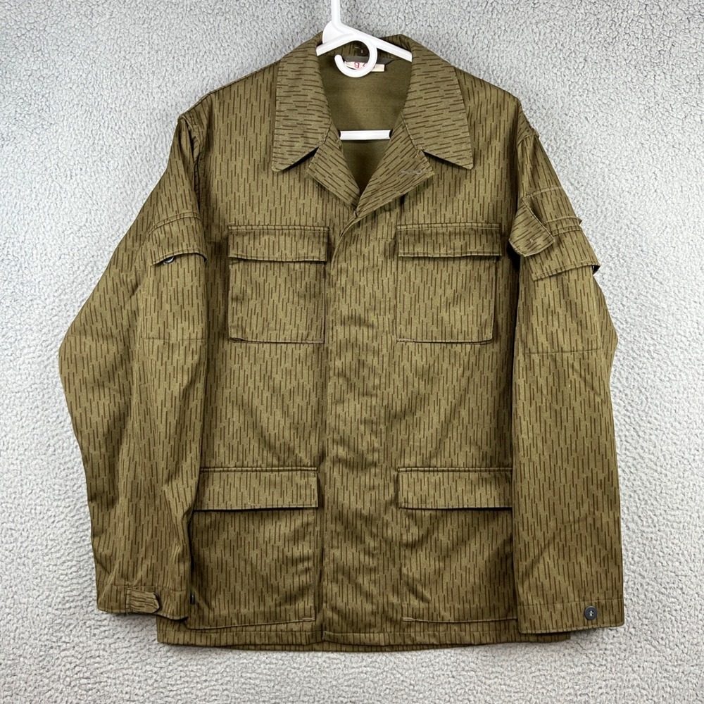Vintage East German NVA Strichtarn Rain Drop Camo Field Jacket Military g 48